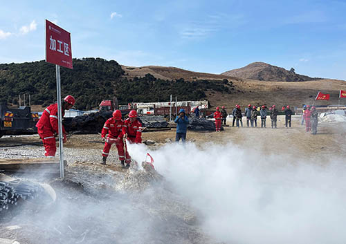 中國(guó)安能第二工程局四川涼山項(xiàng)目部開展防火、防汛、防地質(zhì)災(zāi)害綜合演練