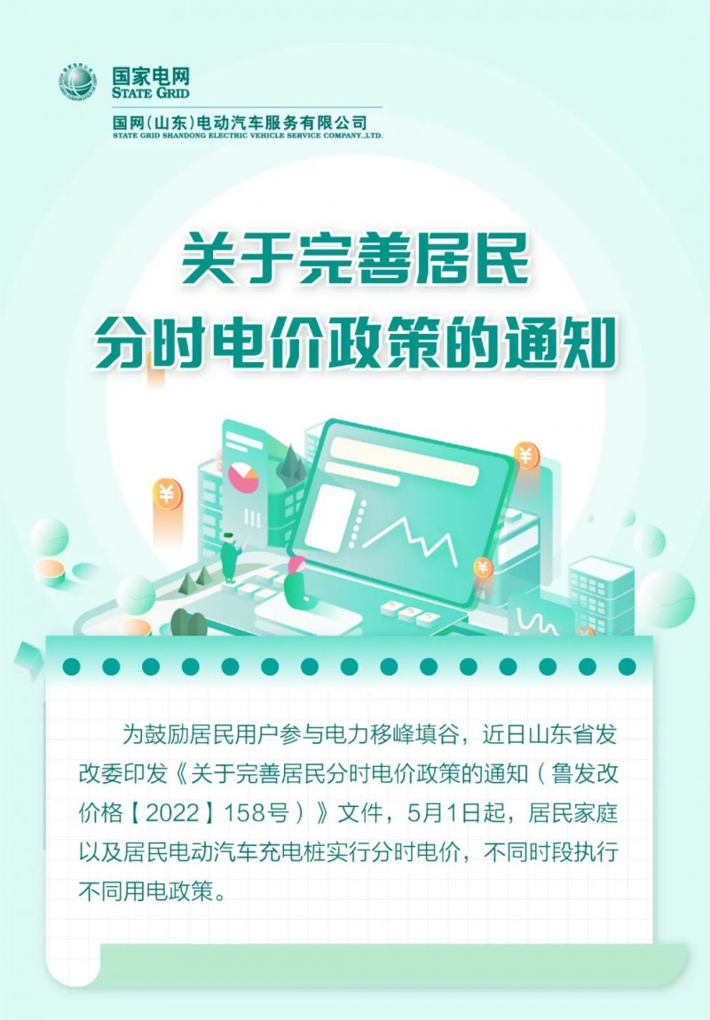 山東居民分時電價政策，5月1日開始執(zhí)行！