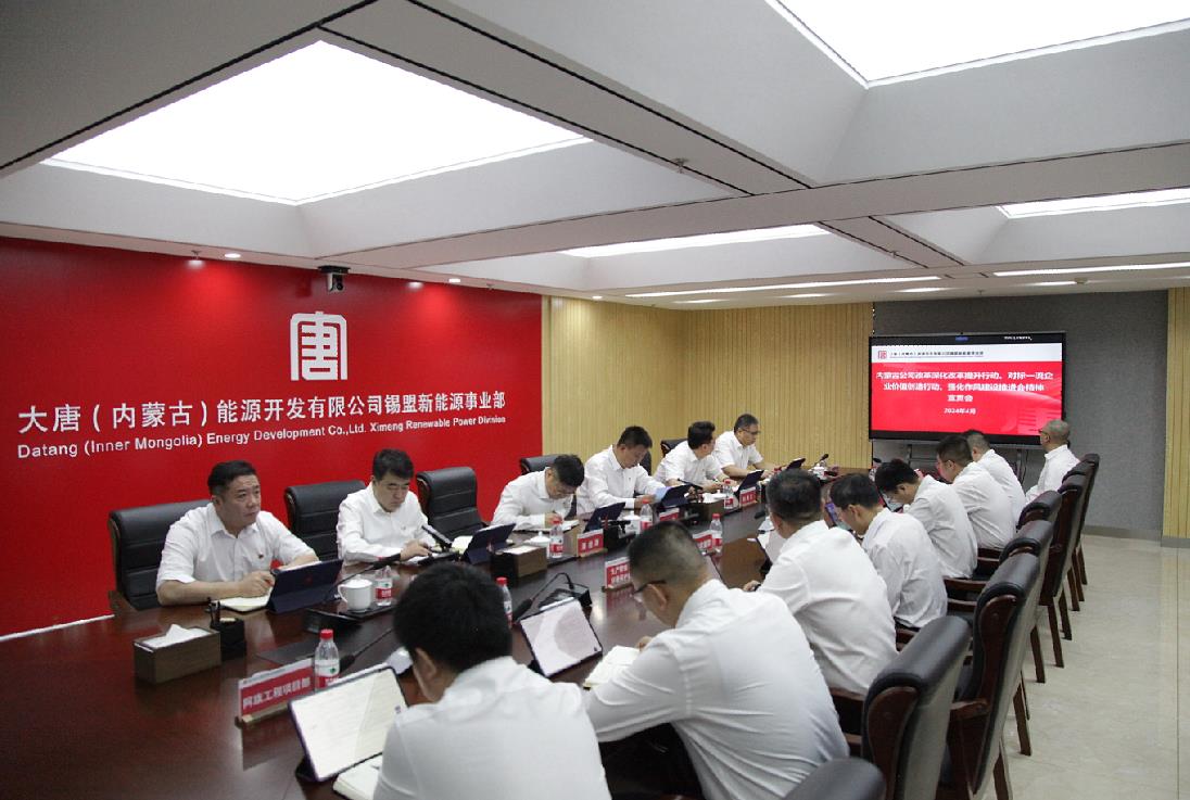 大唐錫盟新能源事業(yè)部召開(kāi)內(nèi)蒙古公司改革深化提升行動(dòng)、對(duì)標(biāo)一流企業(yè)價(jià)值創(chuàng)造行動(dòng)、強(qiáng)化作風(fēng)建設(shè)會(huì)議精神宣貫會(huì)