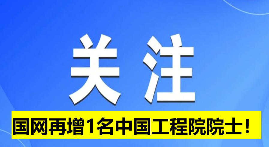 國網電科院再增1名中國工程院院士！